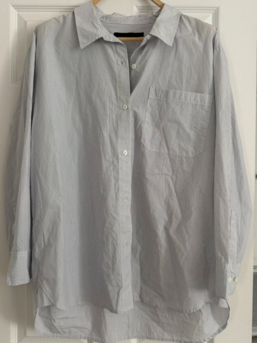 Women's Jenni Kayne Striped Cotton Boyfriend Shirt XXL